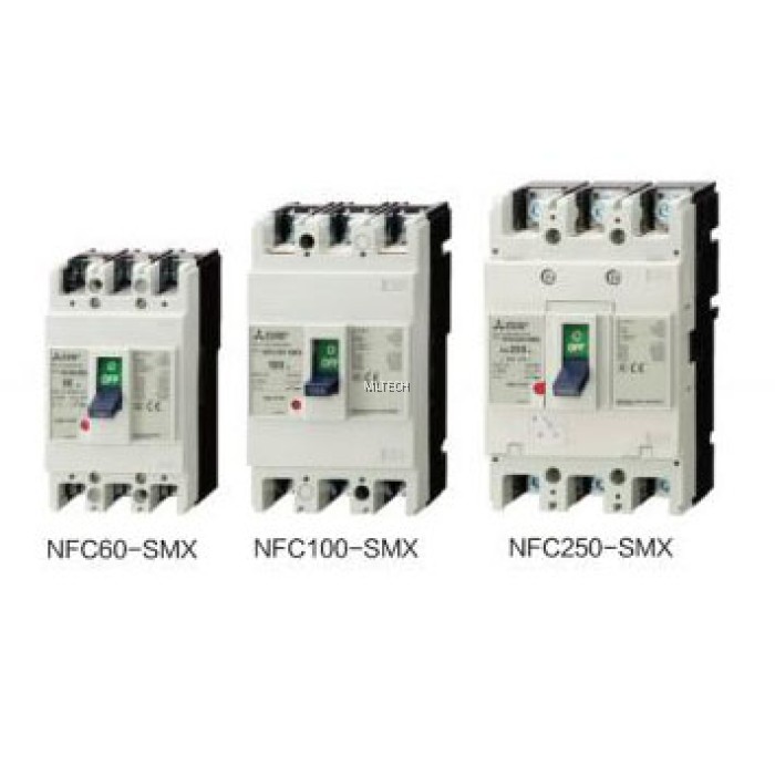 Mitsubishi Moulded Case Circuit Breakers (MCCB) 3 Poles NFC100SMX